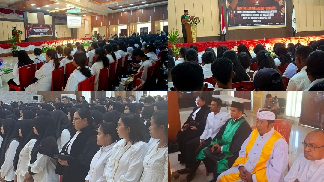 Pelantikan dan Pengambilan Sumpah PPDP Se-kabupaten Buru 2024, Kemenag Buru Kirimkan 5 Rohaniawan 