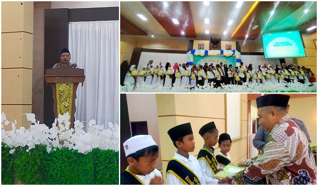 Kasi Pendis membuka secara resmi acara Wisuda Santri Rumah Quran Uwais Al Qarni
